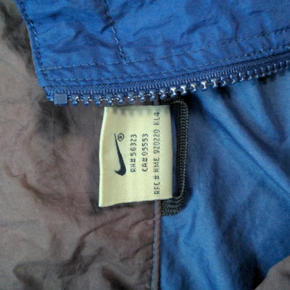 Nike Men's Size Large Vintage Blue Windbreaker Jacket (Please Read) - Picture 3 of 11